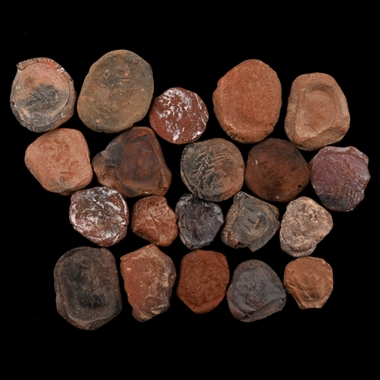 Roman Terracotta Bullae, Tesserae or Token Group