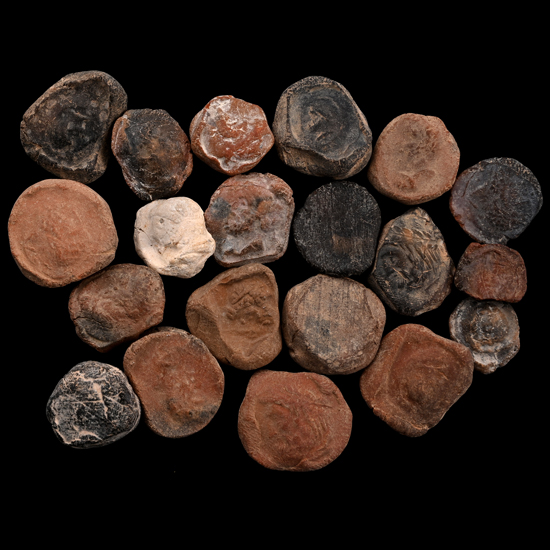 Roman Terracotta Bullae, Tesserae or Token Group