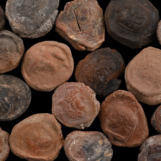 Roman Terracotta Bullae, Tesserae or Token Group