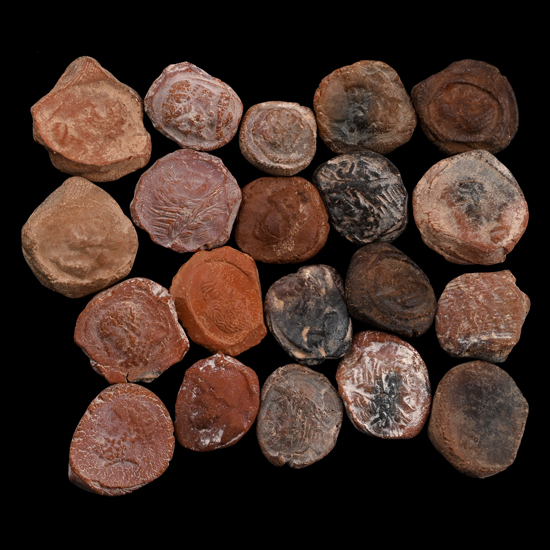 Roman Terracotta Bullae, Tesserae or Token Group