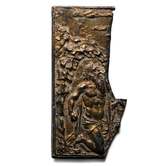Renaissance Bronze Saint Jerome Plaque Fragment