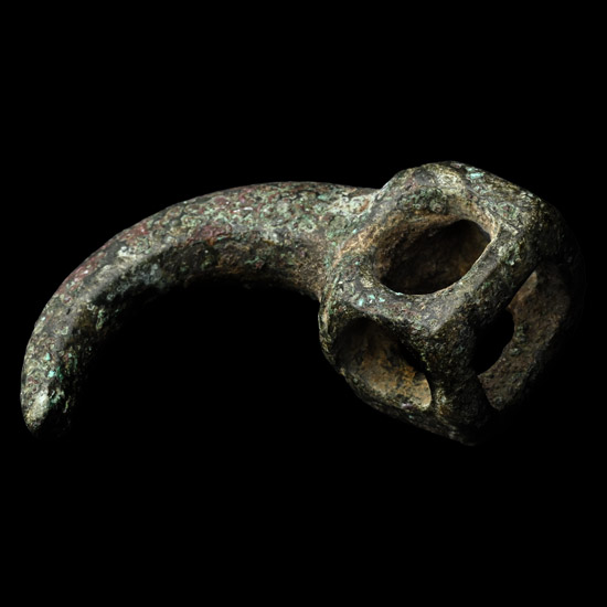 Scythian Bronze Eagles Talon Pendant