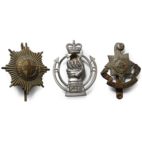 WWI and WWII Hat Badge Collection