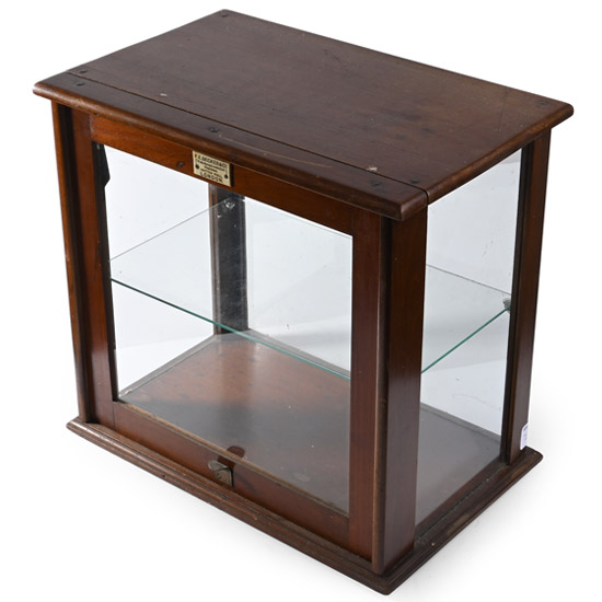 Small Vintage Mahogany Display Cabinet