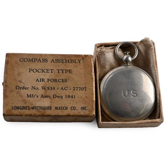 US Air Force Pocket Compass in Original Box