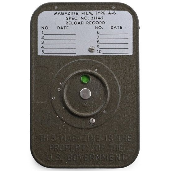 US Air Force WWII Aircraft Film Cassette for a Gun Camera