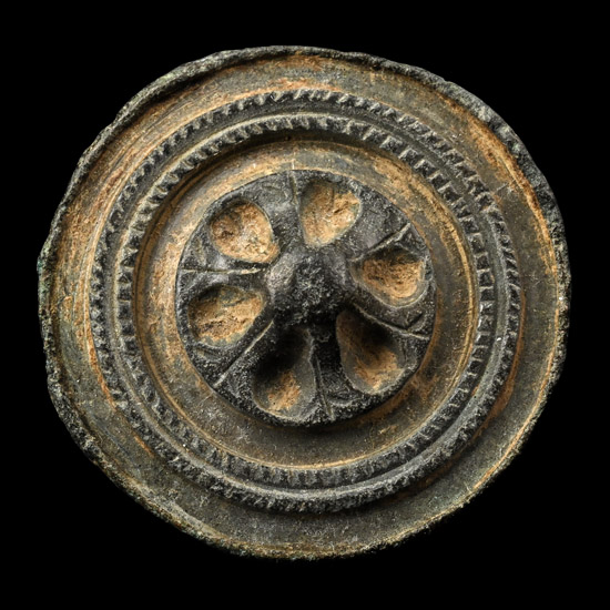 Roman Bronze Four-Way Bridle Strap Junction