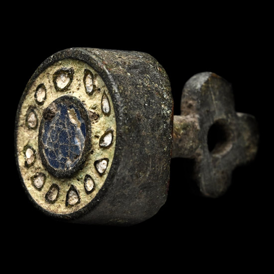 Roman Enamelled Bronze Cloak Fastener