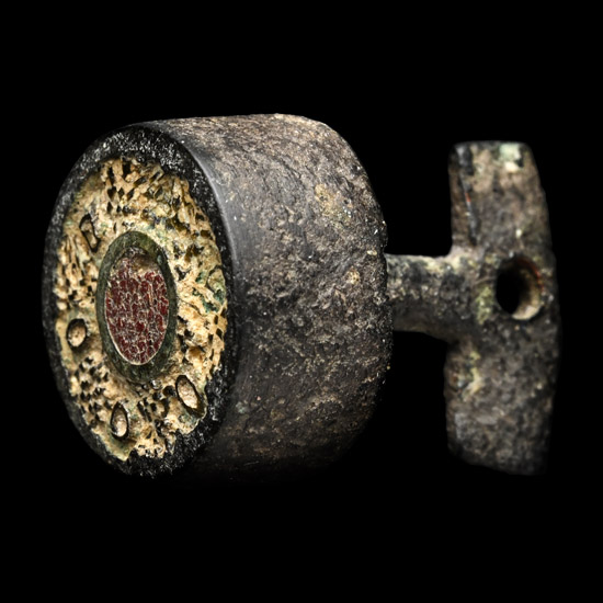 Roman Enamelled Bronze Cloak Fastener
