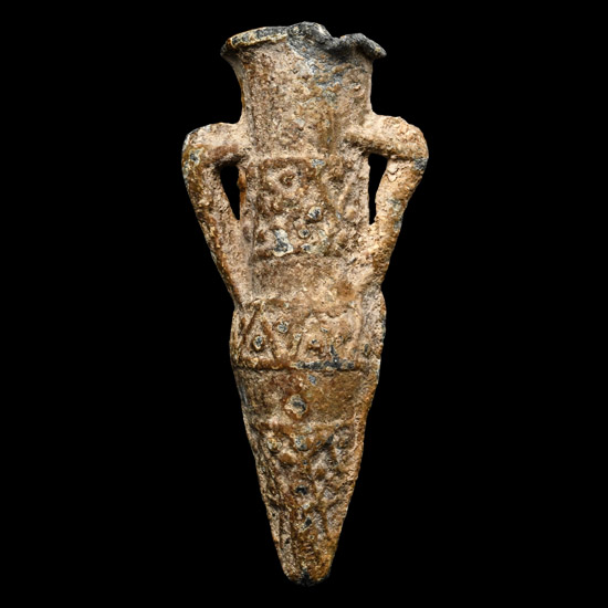 Byzantine Lead Pilgrims Holy Water Ampulla