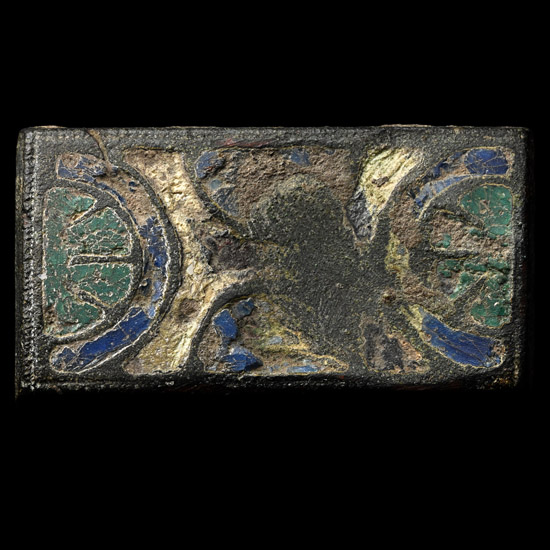 Roman Enamelled Bronze Belt Plaque