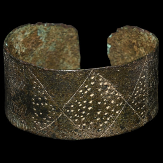 Roman Bronze Decorated Bracelet