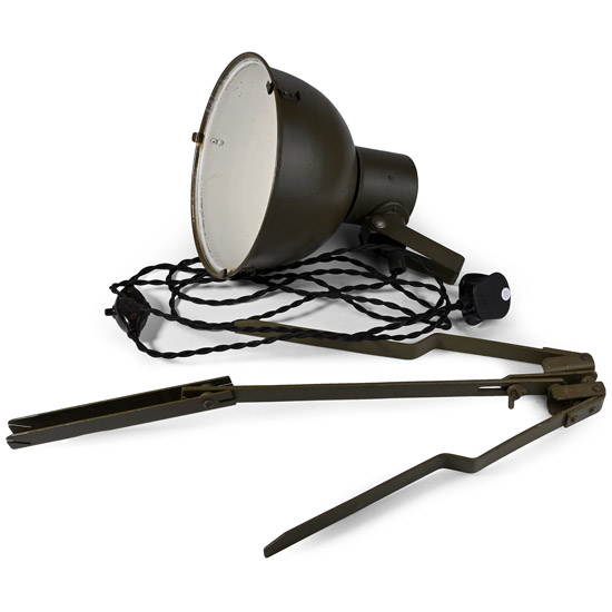 British Army WWII Mobile Workshop Lamp