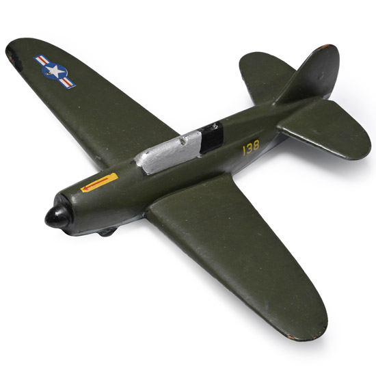 Curtiss Helldiver Wooden RAF WWII Aeroplane Identification Training Model