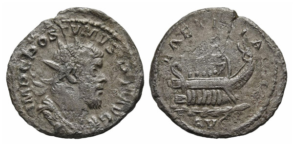 Postumus, Romano-Gallic Emperor AR Antoninianus.