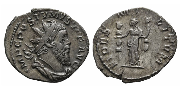 Postumus, Romano-Gallic Emperor AR Antoninianus.