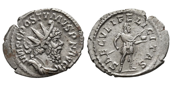 Postumus, Romano-Gallic Emperor AR Antoninianus.