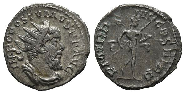 Postumus, Romano-Gallic Emperor AR Antoninianus.