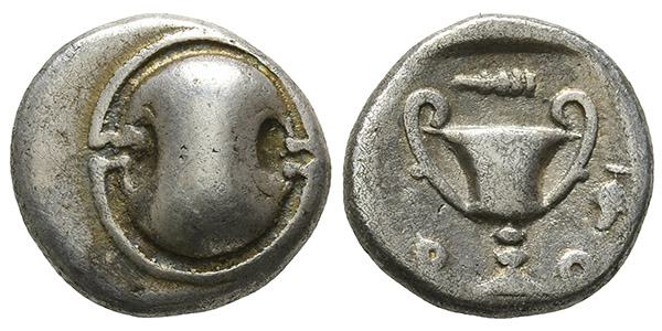 Boeotia, Federal Coinage AR Hemidrachm.