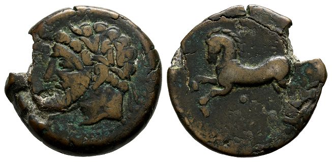 Kings of Numidia, Massinissa or Micipsa AE Unit.