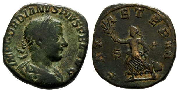 Gordian III AE Sestertius.