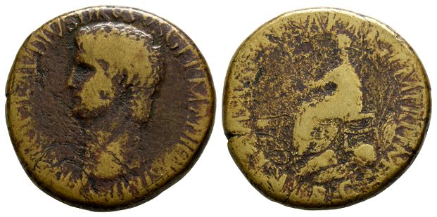 Nero Claudius Drusus AE Sestertius.