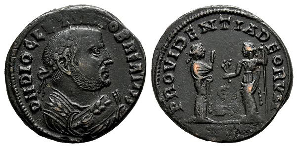 Diocletian, as Senior Augustus BI Nummus.