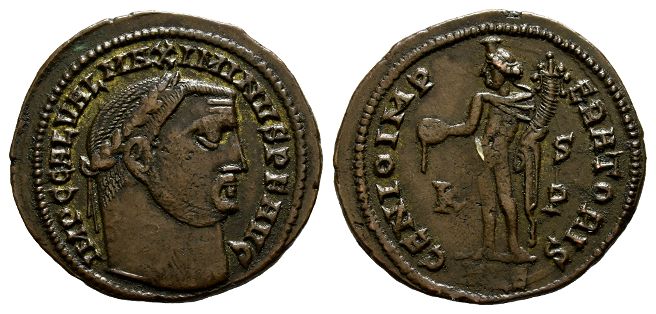 Maximinus II BI Nummus.