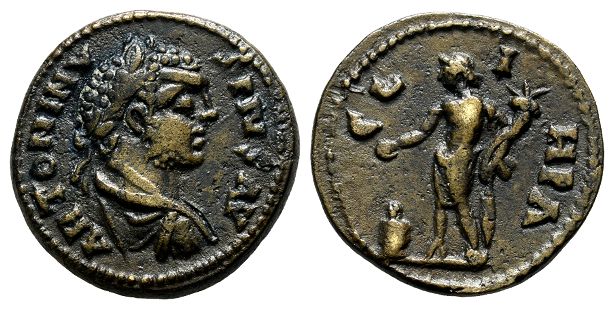 Caracalla AE Assarion of Parium, Mysia.