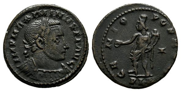 Maximinus II BI Nummus.