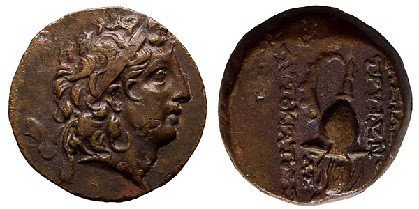 Seleukid Empire, Tryphon AE 18mm.