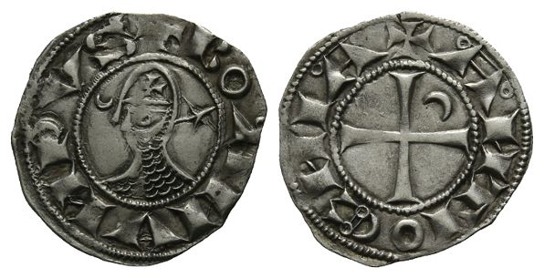 Crusaders. Bohémond IV or Bohémond V(?) BI Denier.