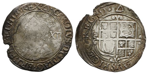 England. Stuart, Charles I AR Shilling.