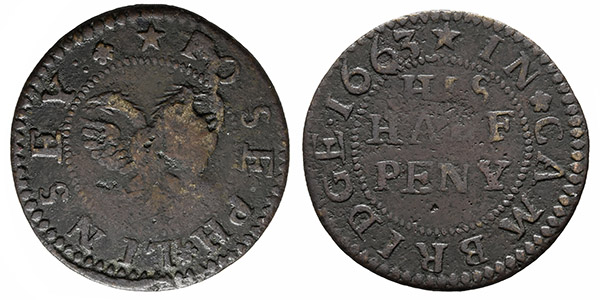 England. Cambridgeshire, Cambridge. Joseph Linsey AE Halfpenny Token.