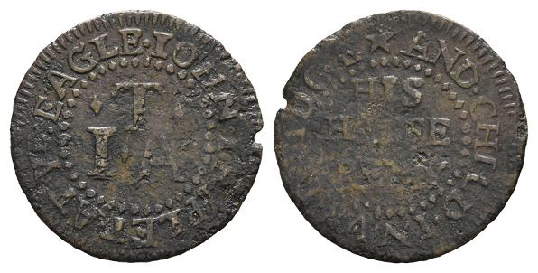 England. Middlesex, Uxbridge. John Triplet AE Halfpenny Token.