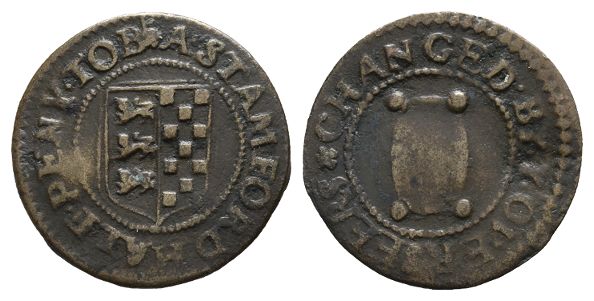 Lincolnshire, Stamford. Borough Issue AE Halfpenny Token.