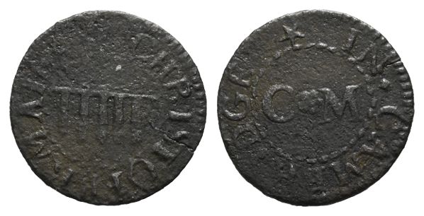 England. Cambridgeshire, Cambridge. Christofer Maies AE Farthing Token.