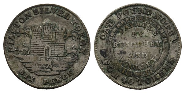 Staffordshire, Bilston AR Pound Token.