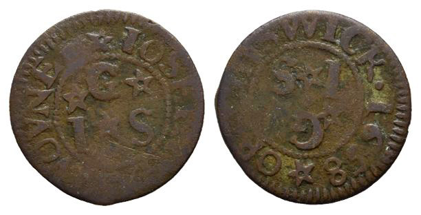 England, Middlesex, Chiswick. Joseph Gasqvoyne AE Farthing Token.