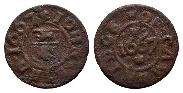 England. Cambridgeshire, Cambridge. John Bird AE Farthing Token.