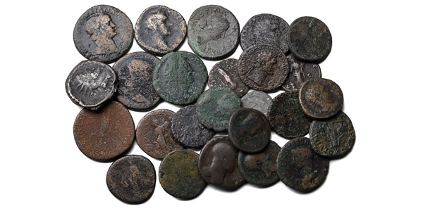 Group of Twenty Five (25) Large AE Roman Coins.