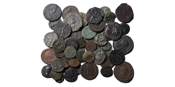 Group of Fifty (50) AE Roman Coins.