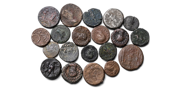 Group of Twenty (20) AE Roman Provincial Coins.