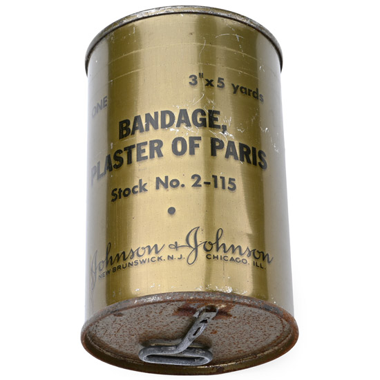 American WWII Plaster of Paris Medical Bandage in Sealed Original Can
