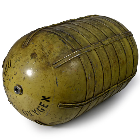 American Air Force WWII Bomber Crew Life Support Oxygen Tank