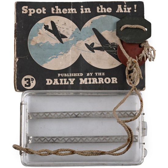 British RAF WWII Aircraft Mechanics Handmade Cigarette Case from Aircraft Parts and Booklet