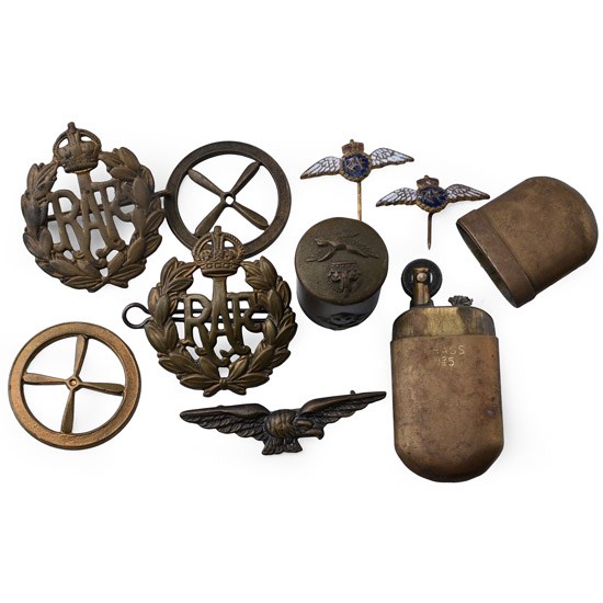 British RAF WWII Badge and Other Artefact Collection