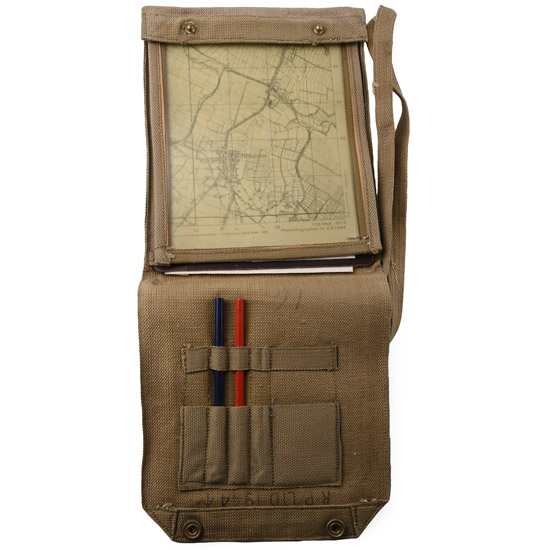 British RAF WWII Map Case and Original Contents