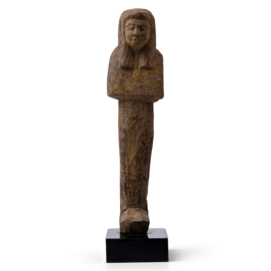 Egyptian Wooden Shabti Figure
