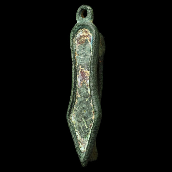 Roman Enamelled Bronze Sandal Brooch